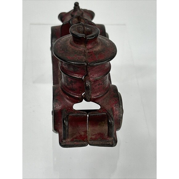 A.C. Williams Cast Iron Steamer Red Fire Pumper Truck Toy Antique READ - Picture 3 of 7